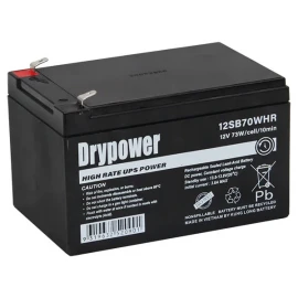 12SB70WHR 12V 12Ah 73W/Cell (10min) sealed lead acid high rate battery for standby and UPS