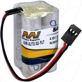 4/BK-3MCCE SQ-FUT  Premium 4 x AA NiMH type Square c/w Futaba type connector.
