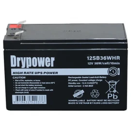 Drypower 12SB36WHR 12V 36W Sealed DRYPOWER - Lead Acid High Rate Battery for Standby and UPS