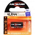 Ansmann LR1325 /  4LR44 6V Alkaline Battery replaces 1414A, 28A, 476A, 4AG13, 4G13, 4LR44P, 4NZ13, 544A, 7H34, A28, A544, GP476A, K28A, L1325, L1325F, PX28A,