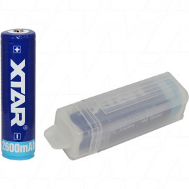 XTAR 2600mAh 18650 size Lithium Ion Torch Battery 