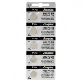 Energizer 390/389TZ-BP5 1.55V 88mAh silver oxide watch battery (SR1130W, SR1130SW)