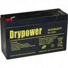 Drypower 6V 12Ah Sealed Lead Acid Battery (Replacement for Panasonic  LC-R0612P) 