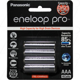 Panasonic Eneloop Pro rechargeable AAA battery (replacement for XX Sanyo)