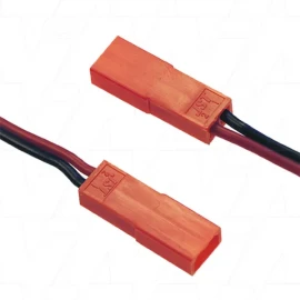 Enepower CE133C JST SYR-02T Female Connector 22AWG 150mm leads PIN 1 Black, PIN 2 Red