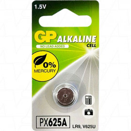 V625 Alkaline, Replacement for Mercury 1.35v PX-625