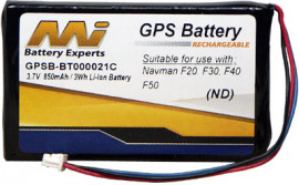 Navman GPS Battery F20, F30, F40