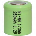 1/3AA size 250mAh Industrial Grade NiMH Cylindrical Battery