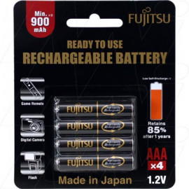 HR-4UTHC Fujitsu Ready to Use, Up to 500 Recharges Rechargeable AAA Battery (formerly Sanyo XX )