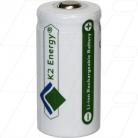 K2 Energy Lithium Iron Phosphate rechargeable 123A size battery