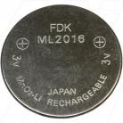 ML2016 FDK Rechargeable Lithium Coin Cell Battery