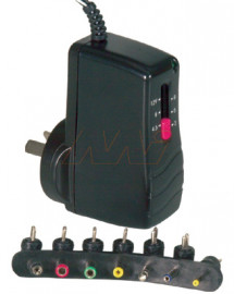 Powertech - 	  100-240VAC 50/60Hz input 3-12VDC switchable 1Amp output switchmode Power Supply.