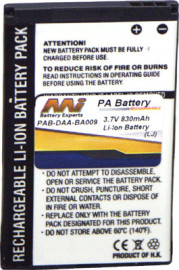 Zen Micro and Zen Micro Photo battery DAA-BA0009, BA20203R79909