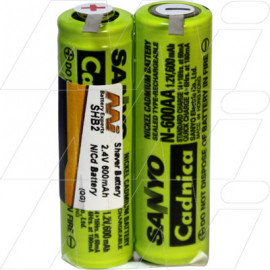 SHB2  2 cell Shaver Battery - Ni-Cd