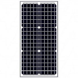 SY2-M30W-5M  	Symmetry 12V 30W 36 cells 1.61A IP65 Junction Box Monocrystalline Solar Module with 5m x 1.3mm2 dual core leads with tinned cable ends 