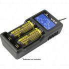 XTAR VC2 1-2 Cell Lithium Ion Battery Charger with USB Input and LCD Display